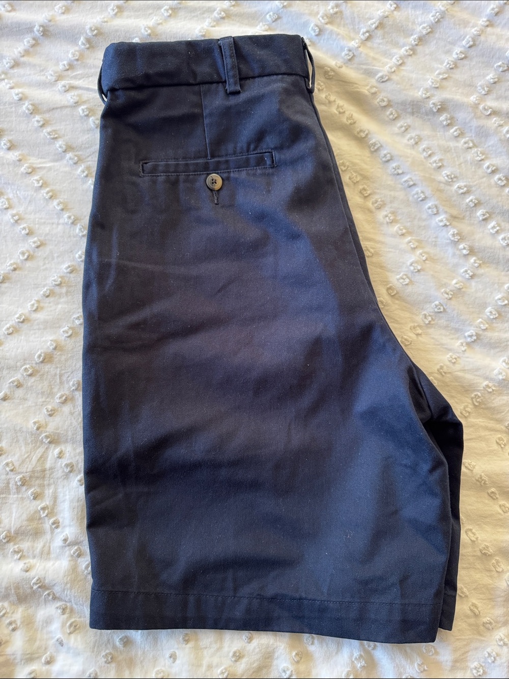Haggar Navy Stretch Chino Shorts
